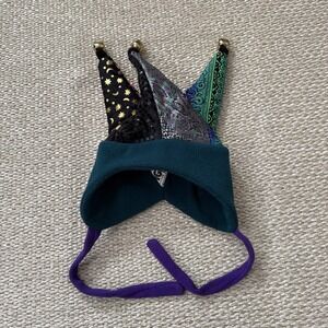 Vintage Digme Fleece Jester Snow Hat. USA Jackson Hole. Bells